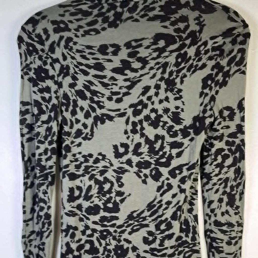 Leith Woman's Sm Burn Out Long Sleeve Top Grunge Goth Whimsy Steampunk Vibes *